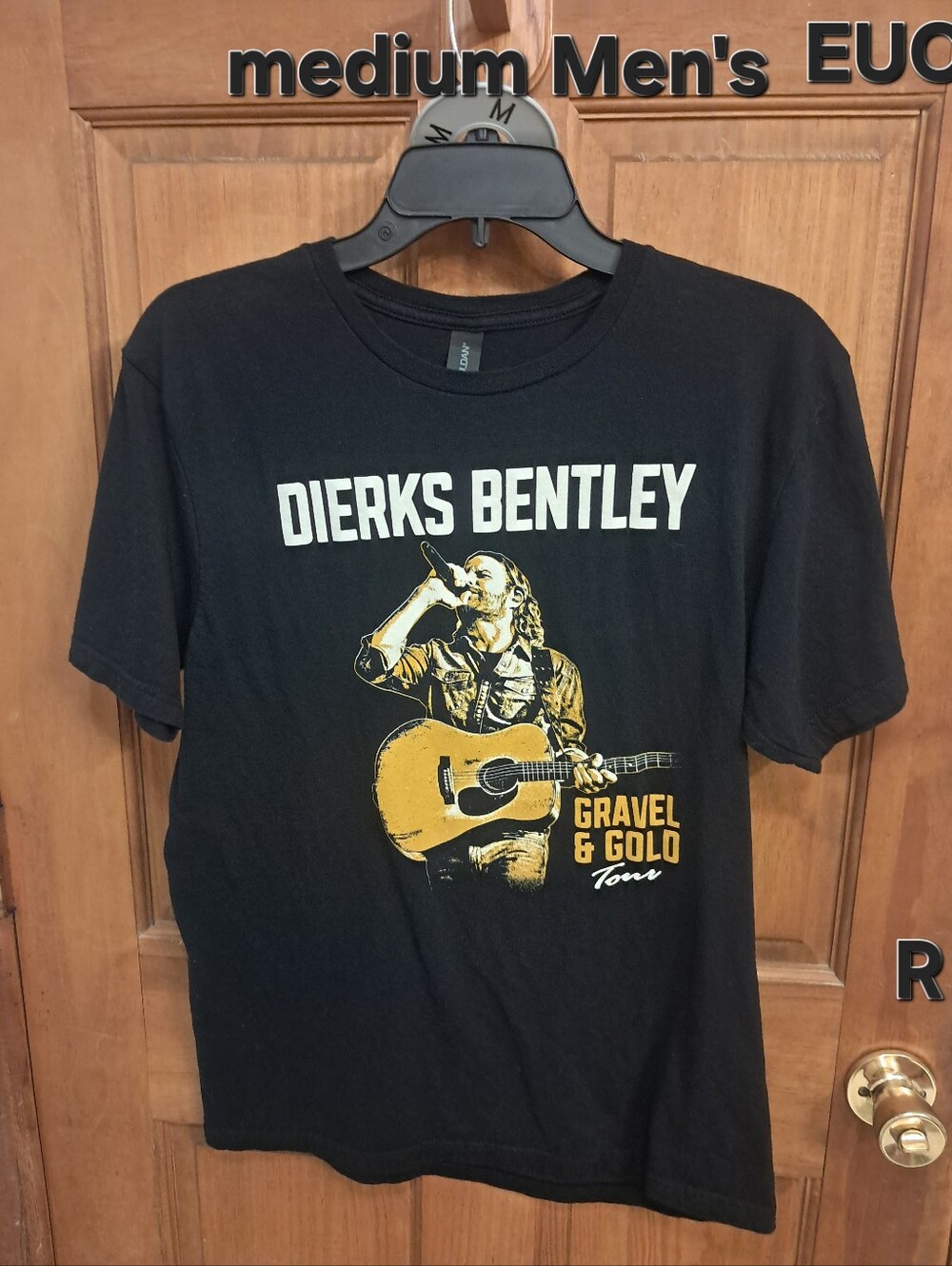Dierks Bentley Gravel & Gold Tour Graphic T-Shirt - Black Men's Size Medium